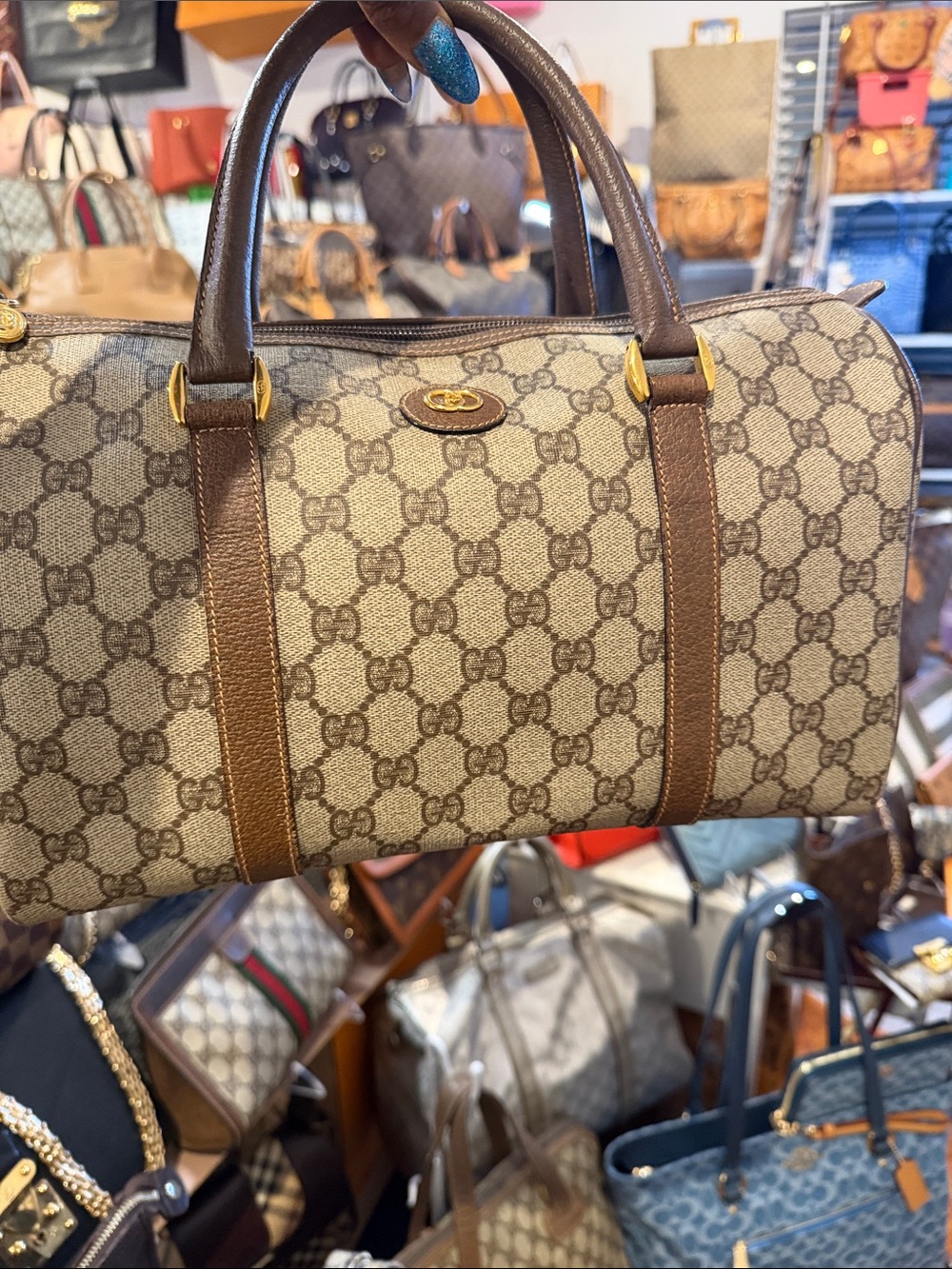 authentic Dior vintage Boston bag minor wear and great condition